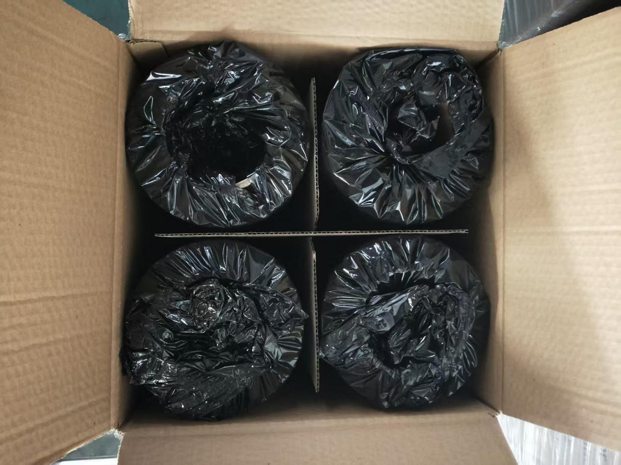 14" Black Stretch Wrap | 80 Gauge | 1,500 Ft | 4 Rolls/Case