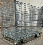 Collapsible Wire Containers with Casters 36" (Usable Height)