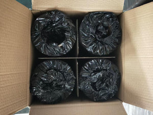14" Black Stretch Wrap | 80 Gauge | 1,500 Ft | 4 Rolls/Case