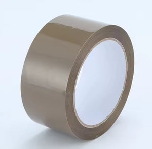 Extra Strength Brown Packaging Tape | 3"×100m, 2 mil | 24 Rolls/Case